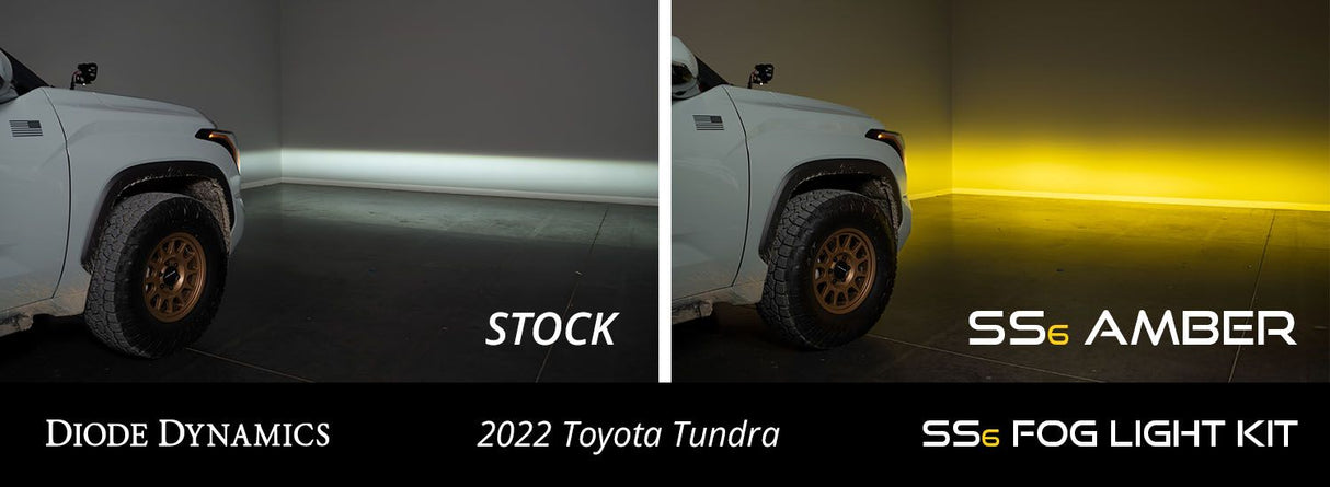 SS6 LED Fog Light Kit For 2022-2023 Toyota Tundra - Blaze Off-Road