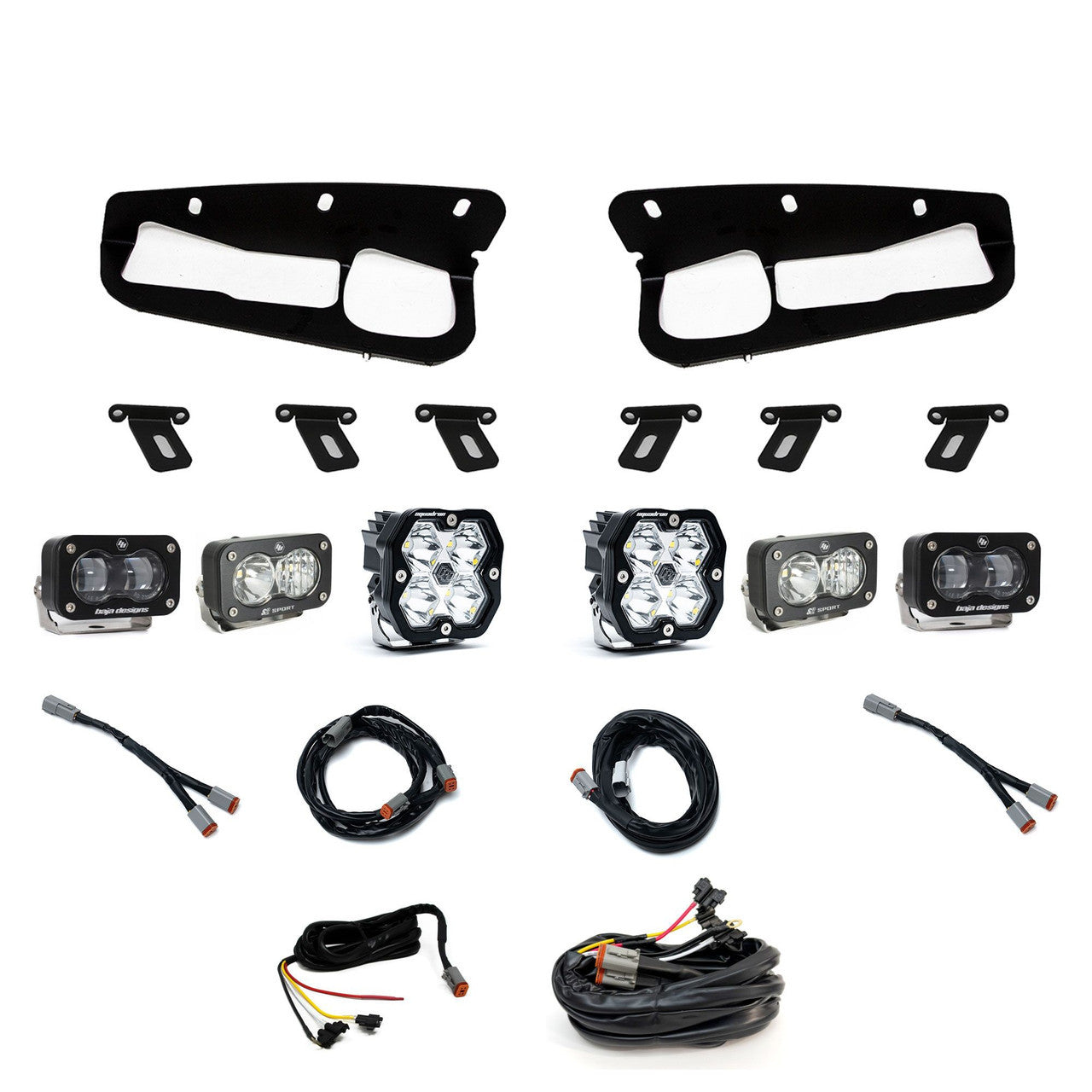 Squadron 2.0 Sport / S2 Sport / S2 SAE "Sportman" Fog Pocket Light Kit – Ford 2021-26 Bronco; 2022-24 Bronco Raptor; Note: w/ Steel Bumper