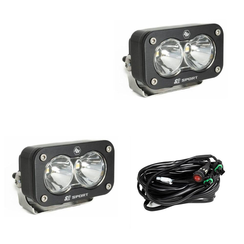 S2 Sport Black LED Auxiliary Light Pod - Universal