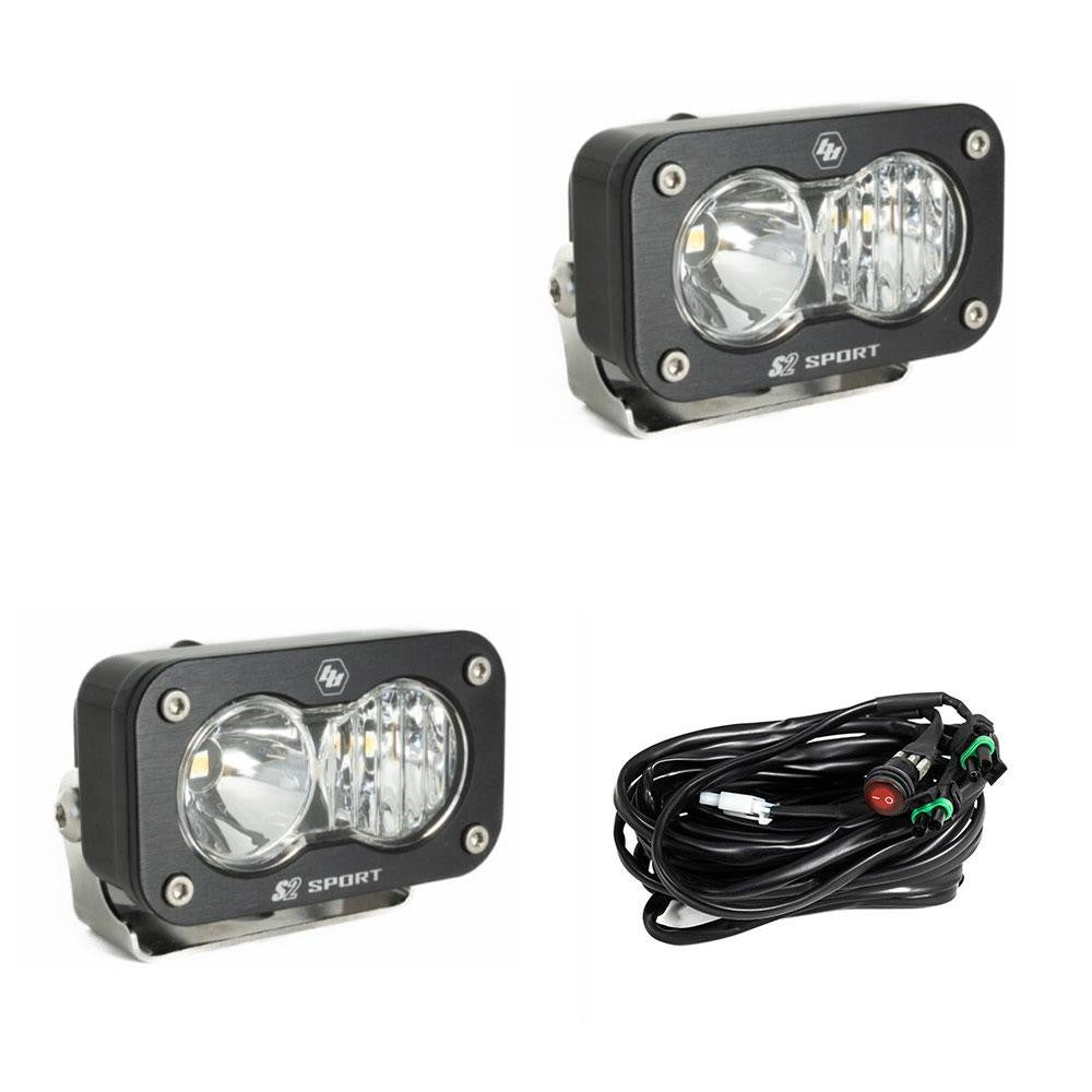 S2 Sport Black LED Auxiliary Light Pod - Universal