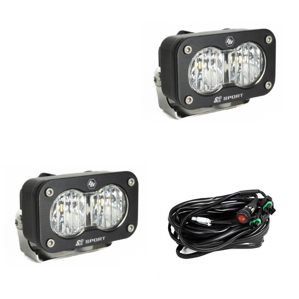 S2 Sport Black LED Auxiliary Light Pod - Universal