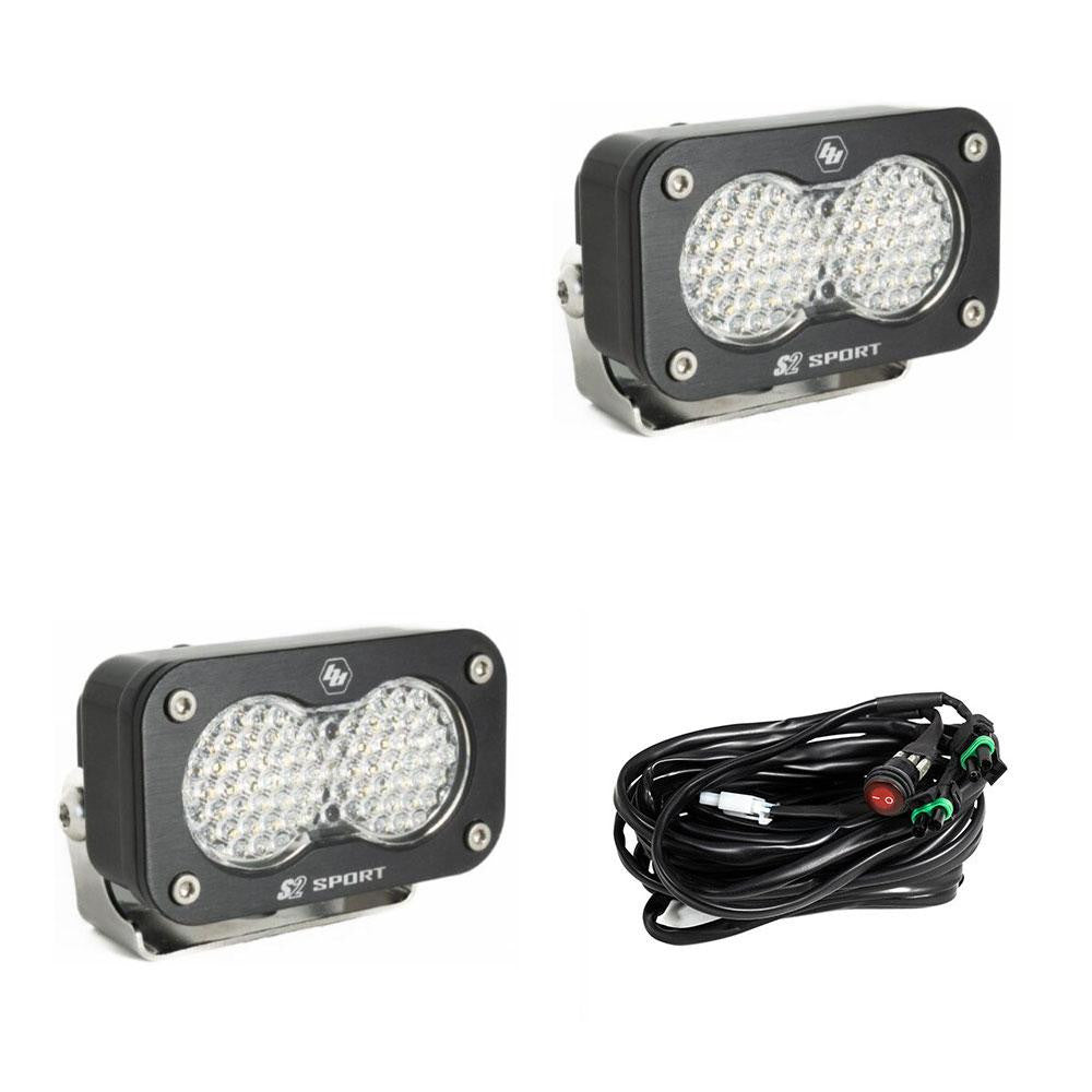 S2 Sport Black LED Auxiliary Light Pod - Universal