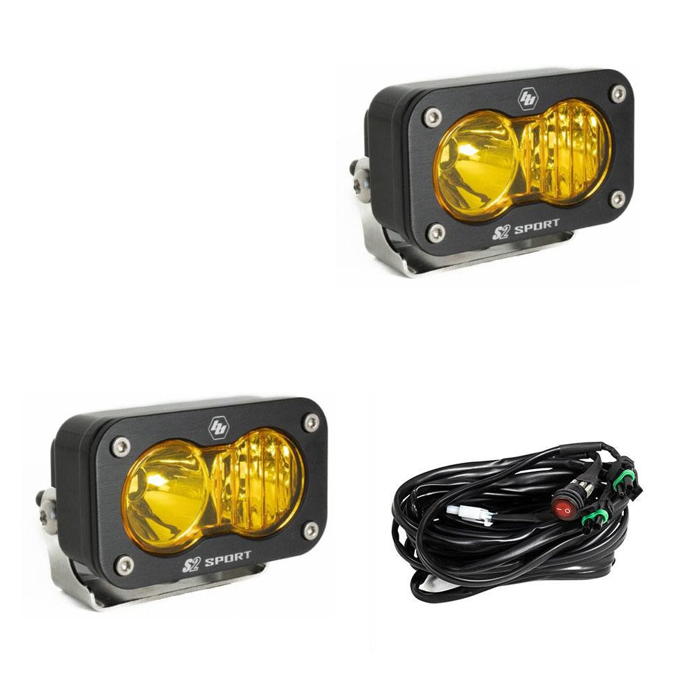 S2 Sport Black LED Auxiliary Light Pod - Universal