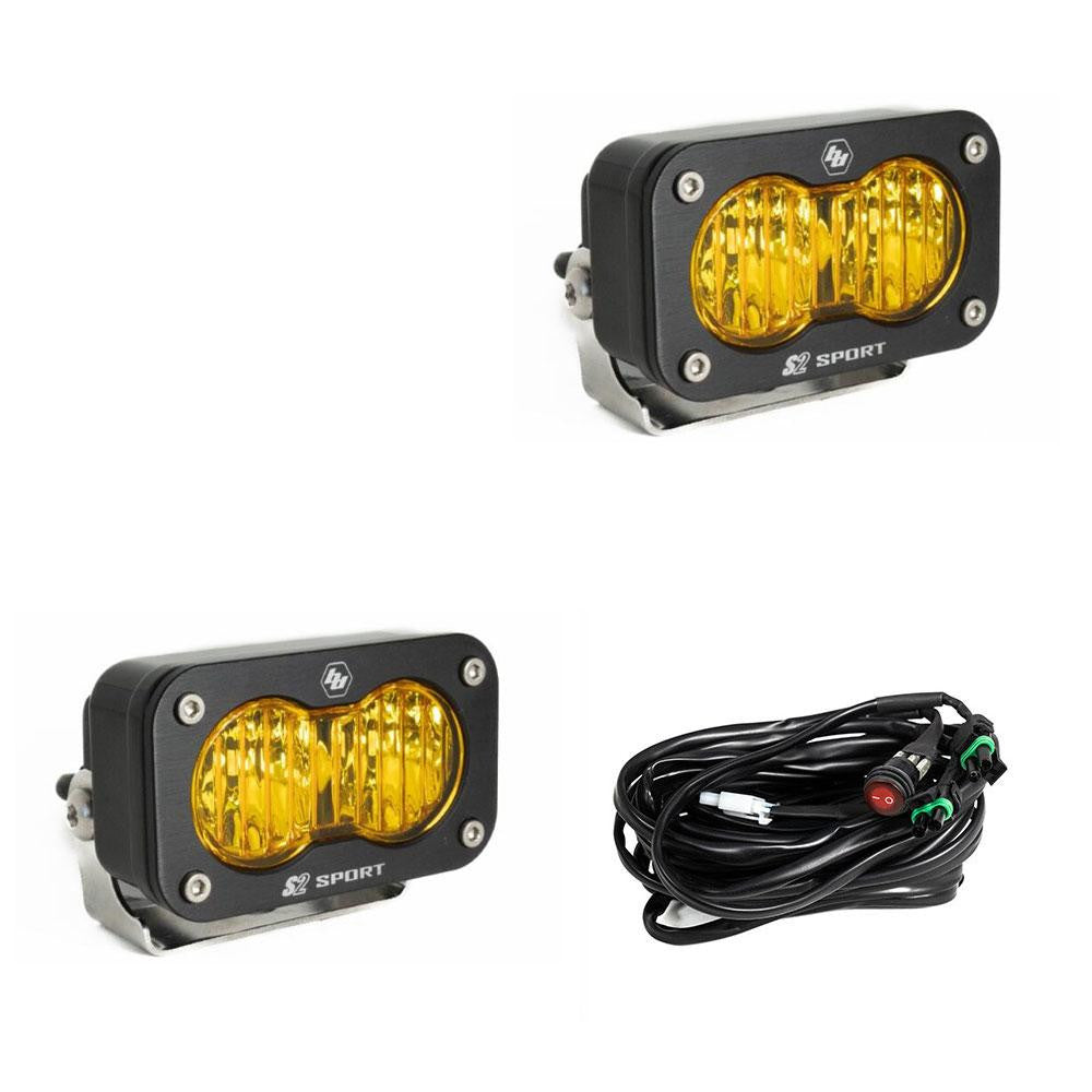 S2 Sport Black LED Auxiliary Light Pod - Universal