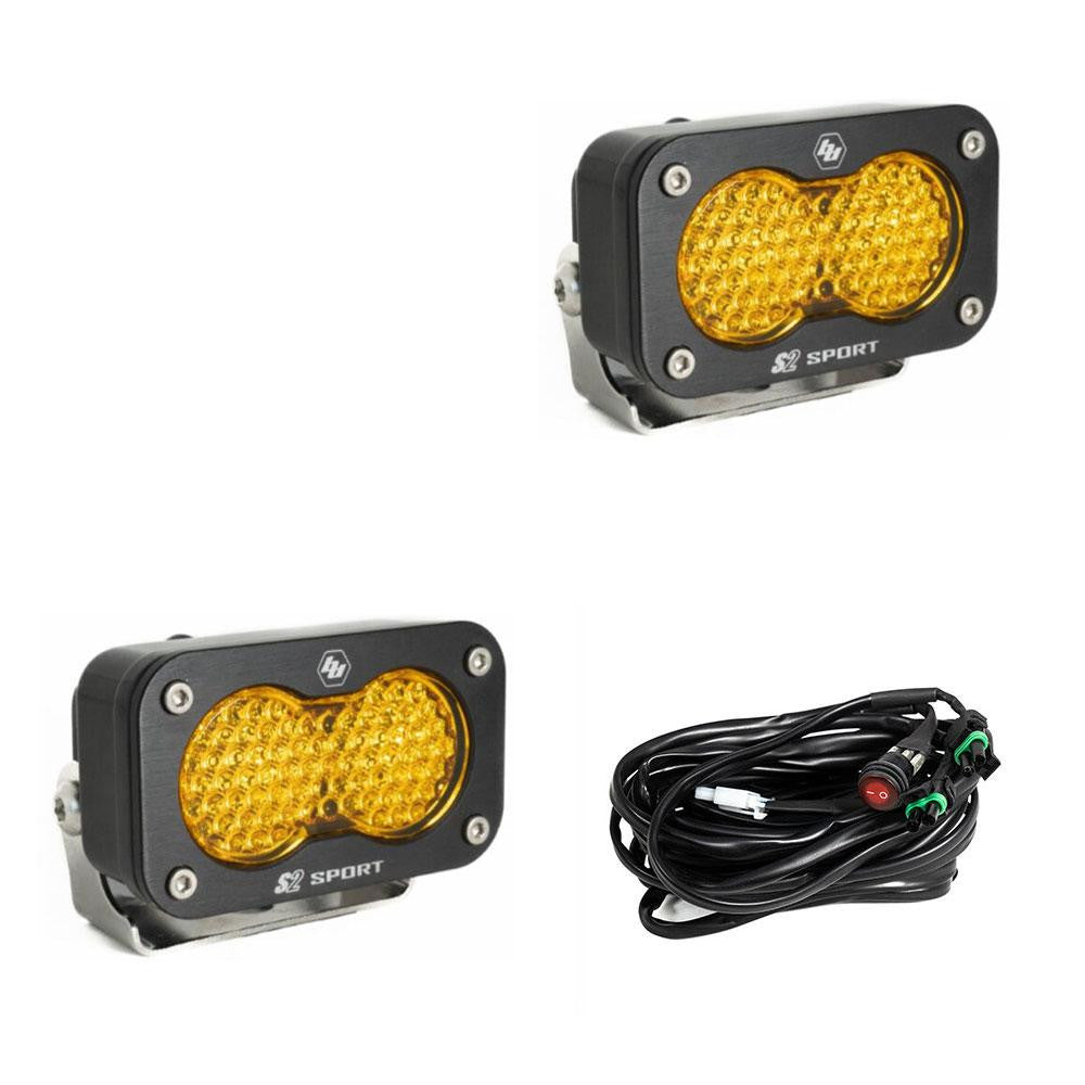 S2 Sport Black LED Auxiliary Light Pod - Universal