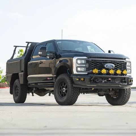 2017 - 2024 Ford Super Duty Factory Aftermarket Light Mount - 5 Round Off-Road Light Tabs