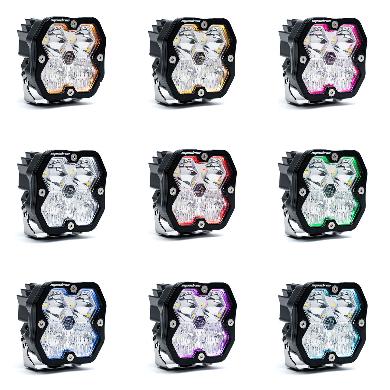 Squadron 2.0 Sport Black LED Auxiliary Light Pod Pair - Universal