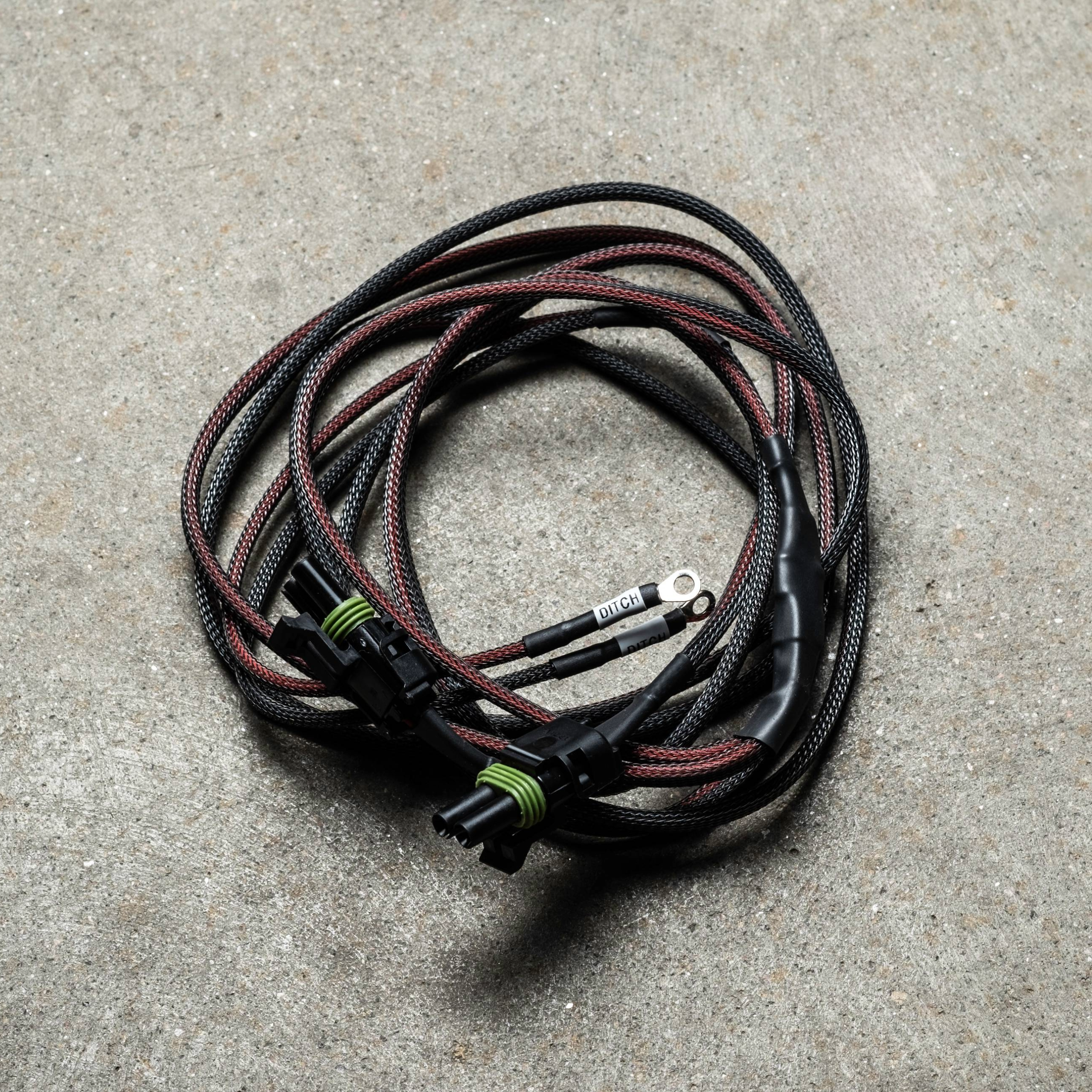 Mid-Size Vehicle Blaze Off-Road Pre-Made Wiring Harnesses - Blaze Off-Road Ditch light harness DT connectors with ring terminals Baja Designs wiring harness