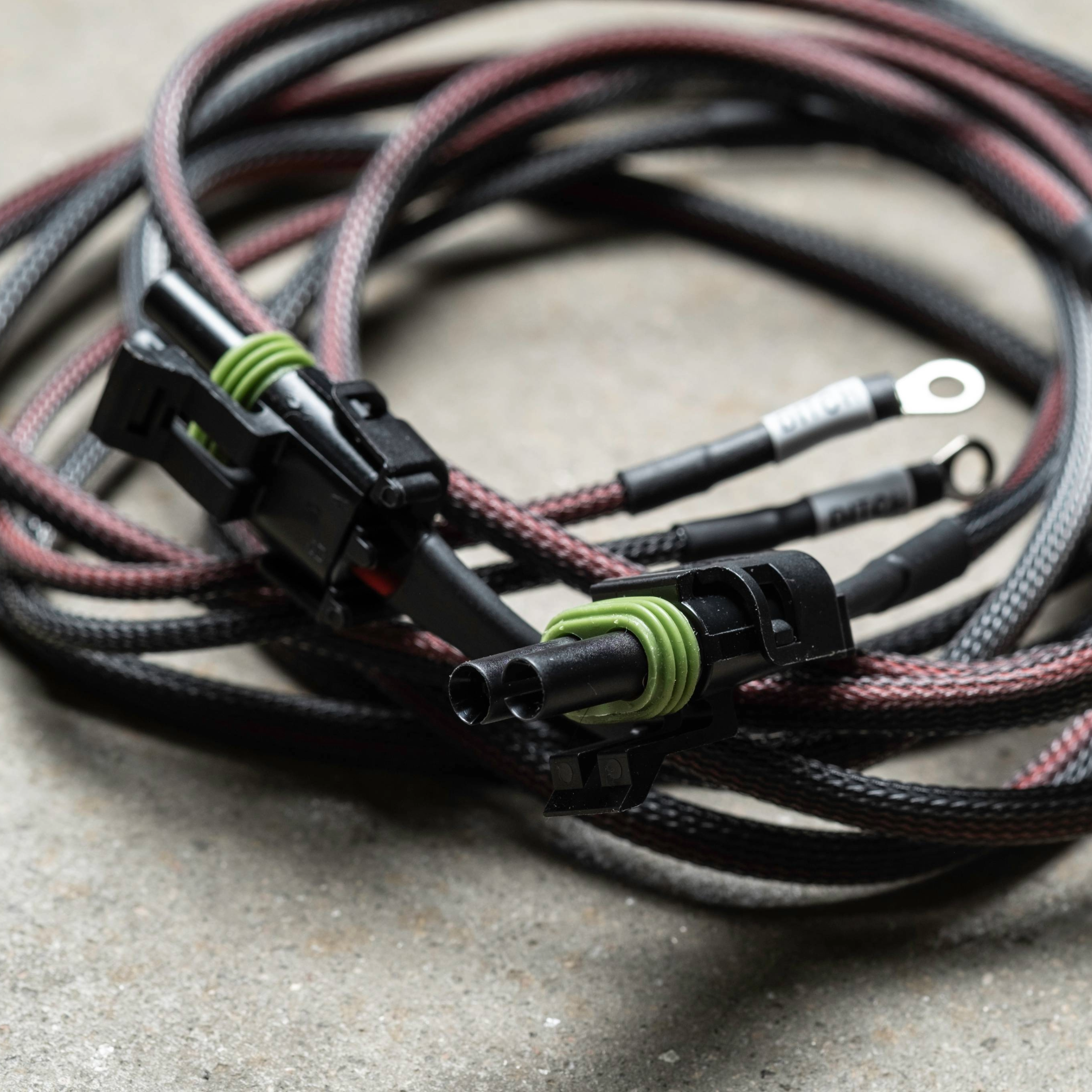 Mid-Size Vehicle Blaze Off-Road Pre-Made Wiring Harnesses - Blaze Off-Road Ditch light harness DT connectors with ring terminals Baja Designs overlanding harness