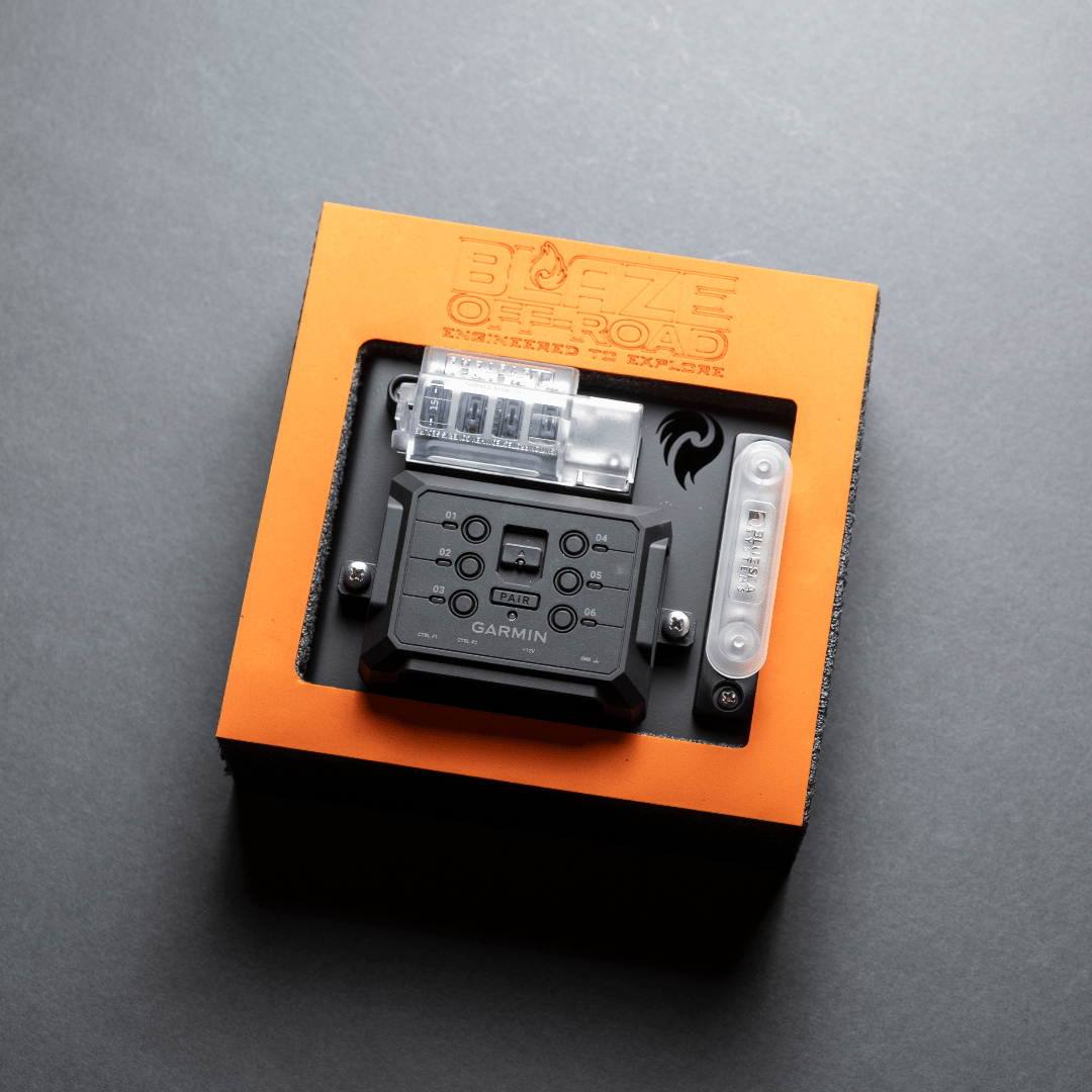 Blaze Off-Road Complete Garmin PowerSwitch Kit Packed