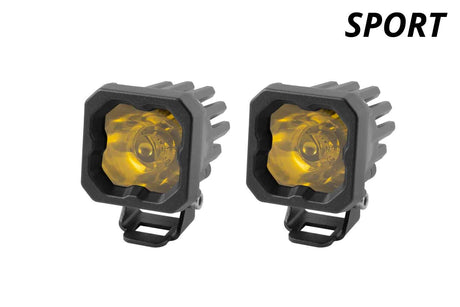 Stage Series C1 Yellow Sport Standard LED Pod (pair) - Blaze Off-Road