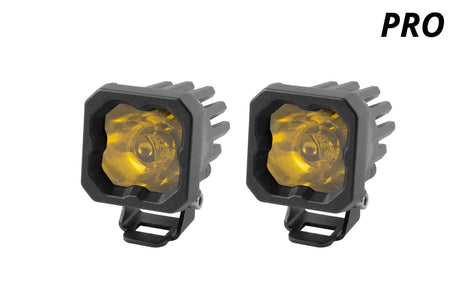 Stage Series C1 Yellow Pro Standard LED Pod (pair) - Blaze Off-Road