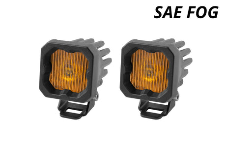 Stage Series C1 Yellow SAE Fog Standard LED Pod (pair) - Blaze Off-Road