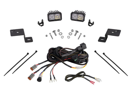 Stage Series Backlit Ditch Light Kit for 2021-2024 Ford F-150, SSC2 Sport White Combo - Blaze Off-Road