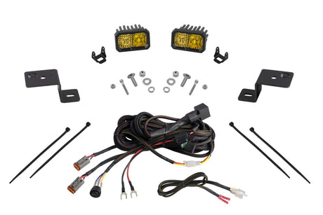 Stage Series Backlit Ditch Light Kit for 2021-2024 Ford F-150, SSC2 Sport Yellow Combo - Blaze Off-Road