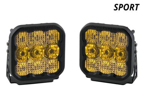 Stage Series 5" Yellow Sport LED Pod (pair) - Blaze Off-Road