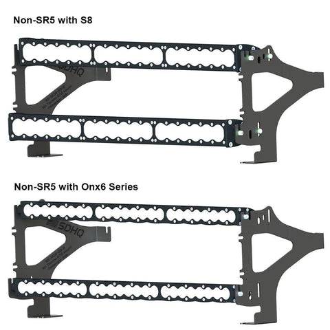 '16-CURRENT TOYOTA TACOMA SDHQ BUILT BEHIND THE GRILLE DUAL LED LIGHT BAR MOUNT - Blaze Off-Road
