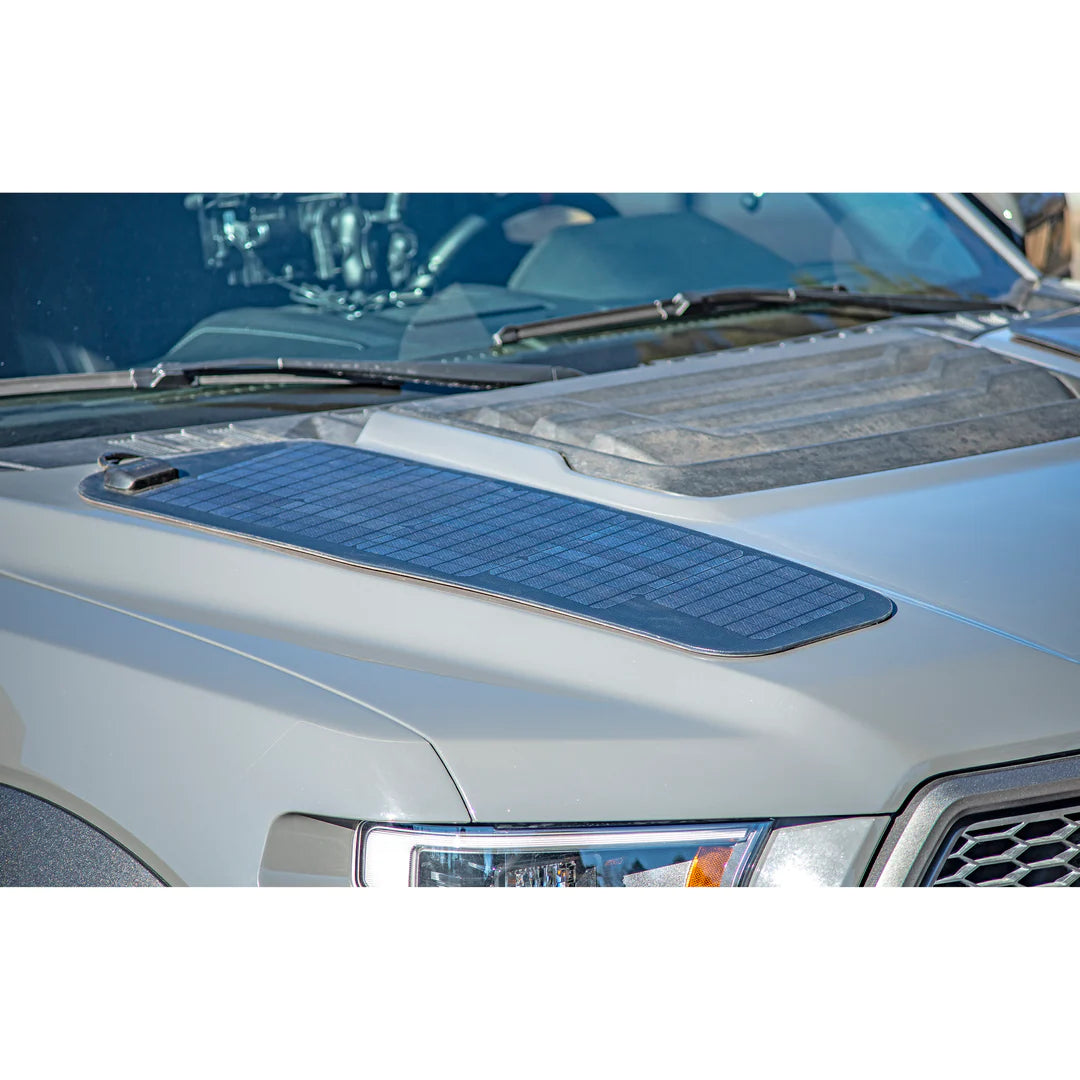 FORD F-150 RAPTOR (2017-2020) VSS SYSTEM™ - 70 WATT HOOD SOLAR PANEL (TWIN 35 WATT SYSTEM) - Blaze Off-Road