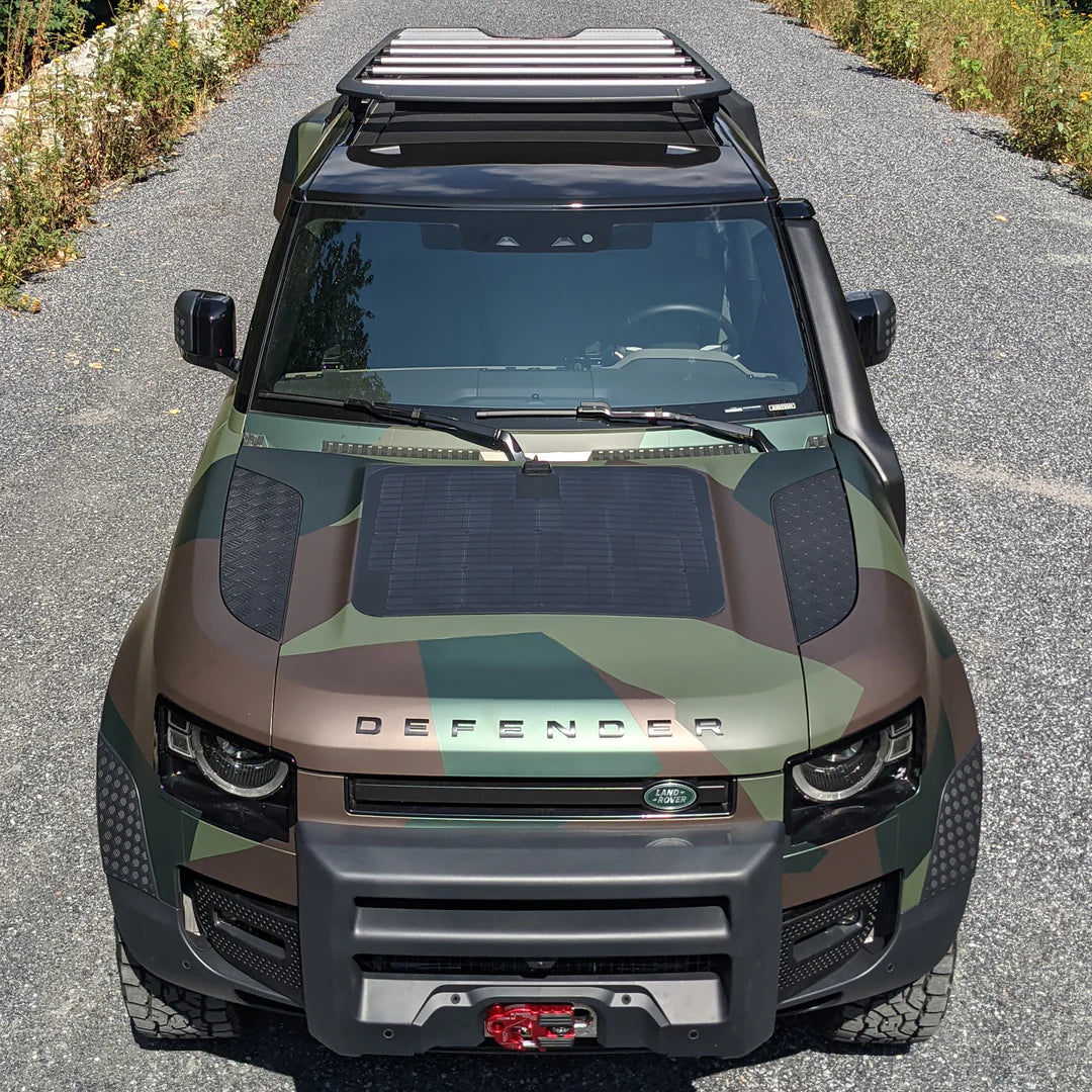 LAND ROVER DEFENDER (2019+) VSS SYSTEM™ - 85 WATT HOOD SOLAR PANEL - Blaze Off-Road