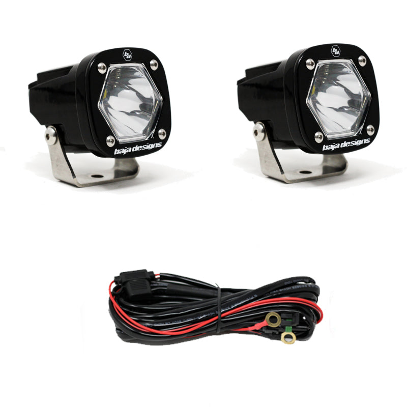 Baja Designs S1 Spot LED Light w/ Mounting Bracket Pair