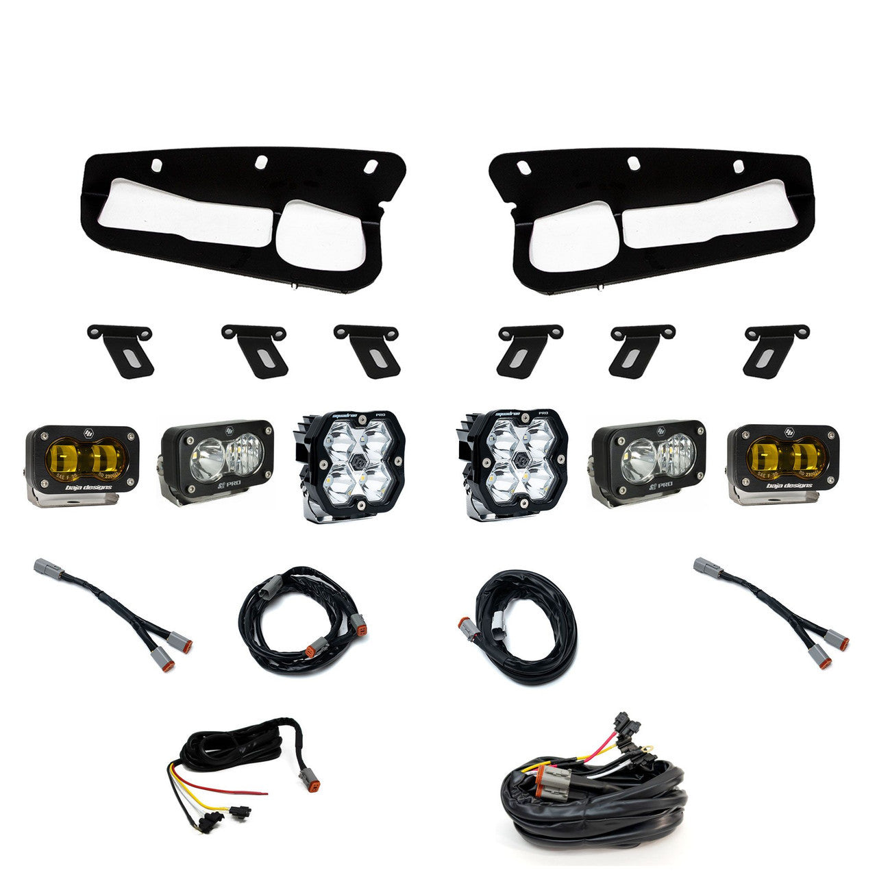 Squadron 2.0 Pro / S2 Pro / S2 SAE "Pro" Fog Pocket Light Kit – Ford 2021-26 Bronco; 2022-24 Bronco Raptor; Note: w/ Steel Bumper