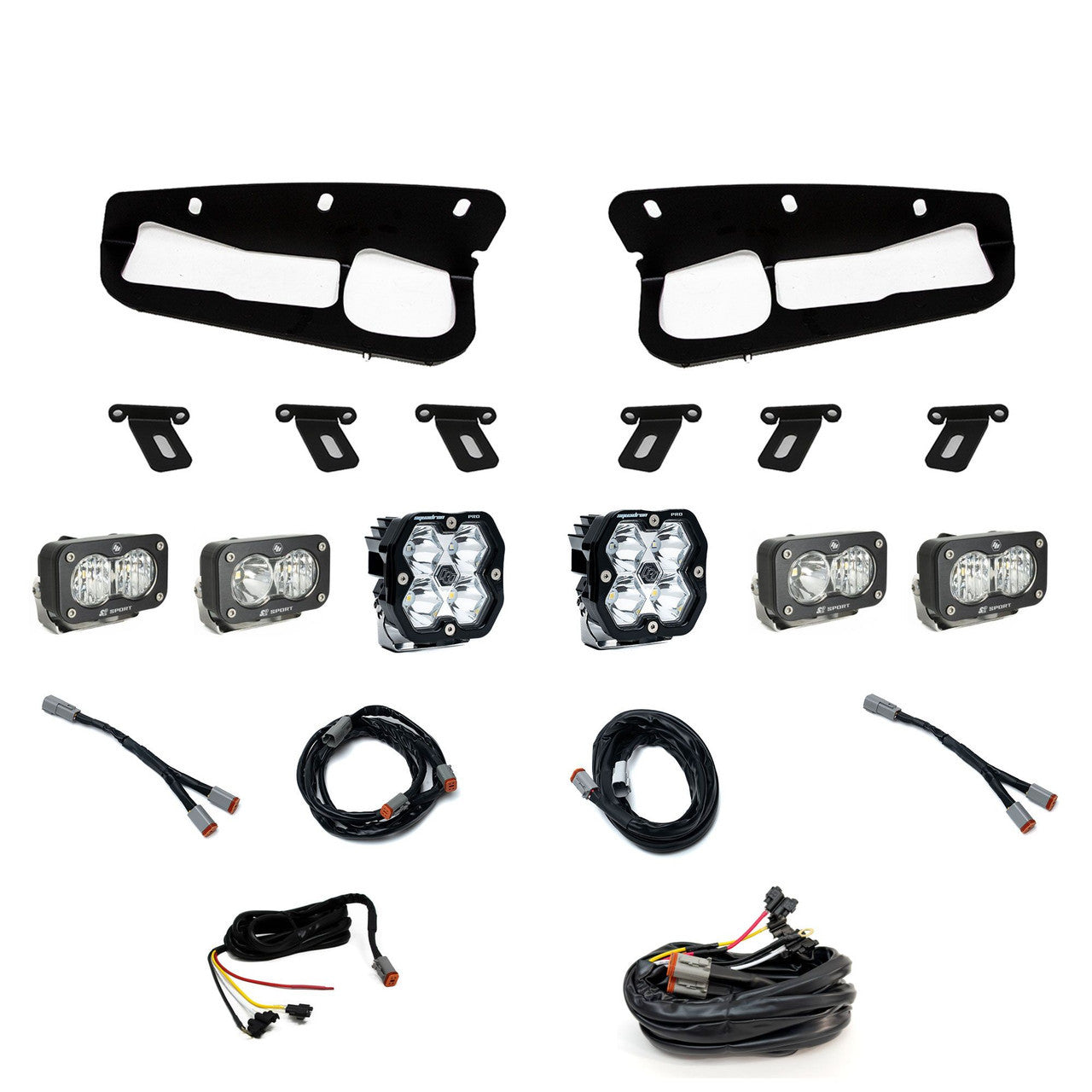 Squadron 2.0 Pro / Dual S2 Sport Fog Pocket Light Kit – Ford 2021-26 Bronco; 2022-24 Bronco Raptor; Note: w/ Steel Bumper
