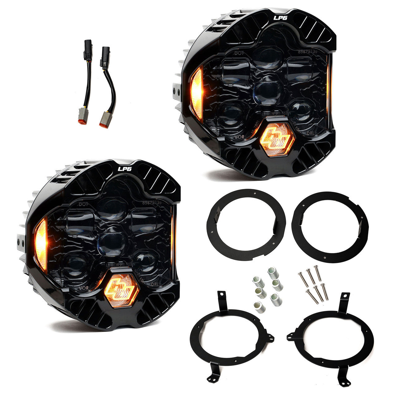 DOT LP6 LED Headlight Kit - Jeep 2018-2026 Wrangler JL; 2020-2026 Gladiator JT; NOTE w/LED Headlights