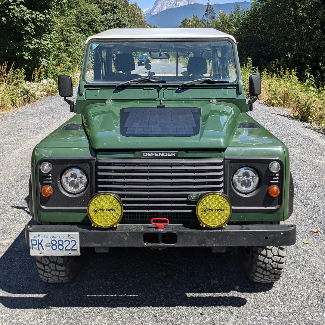 LAND ROVER DEFENDER (1983-2006) VSS SYSTEM™ - 75 WATT HOOD SOLAR PANEL - Blaze Off-Road