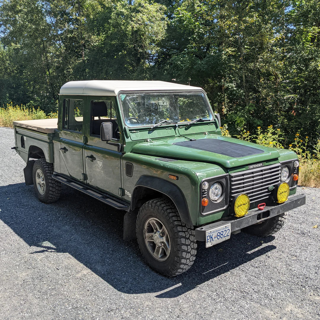 LAND ROVER DEFENDER (1983-2006) VSS SYSTEM™ - 75 WATT HOOD SOLAR PANEL - Blaze Off-Road