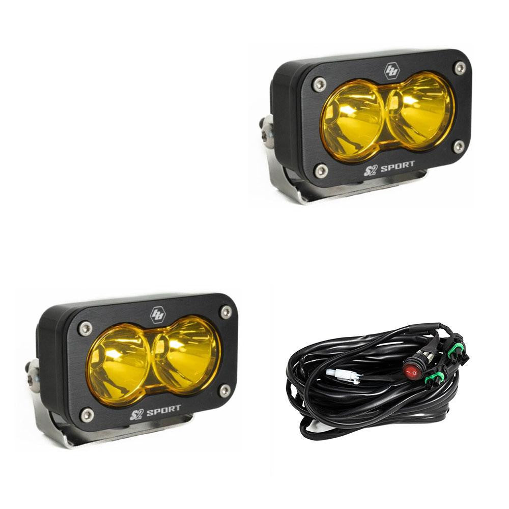 S2 Sport Black LED Auxiliary Light Pod - Universal