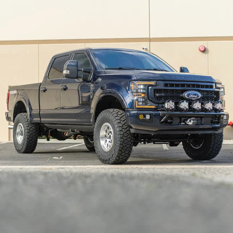 2017 - 2024 Ford Super Duty Factory Aftermarket Light Mount - 5 Round Off-Road Light Tabs