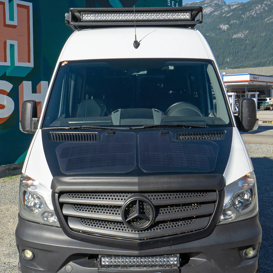 MERCEDES-BENZ SPRINTER (2ND GEN | 2006-2018) VSS SYSTEM™ - 80 WATT HOOD SOLAR PANEL (TWIN 40 WATT SYSTEM) - Blaze Off-Road