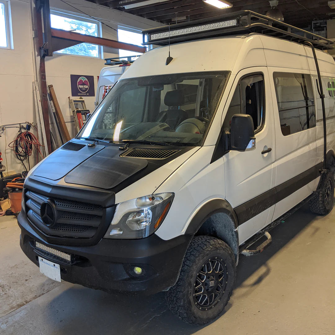 MERCEDES-BENZ SPRINTER (2ND GEN | 2006-2018) VSS SYSTEM™ - 80 WATT HOOD SOLAR PANEL (TWIN 40 WATT SYSTEM) - Blaze Off-Road