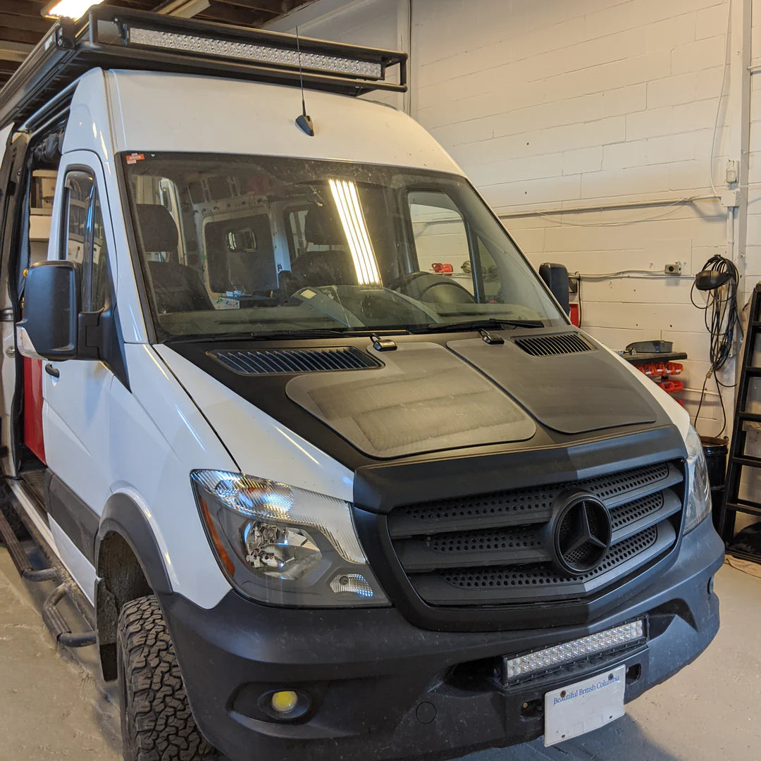 MERCEDES-BENZ SPRINTER (2ND GEN | 2006-2018) VSS SYSTEM™ - 80 WATT HOOD SOLAR PANEL (TWIN 40 WATT SYSTEM) - Blaze Off-Road