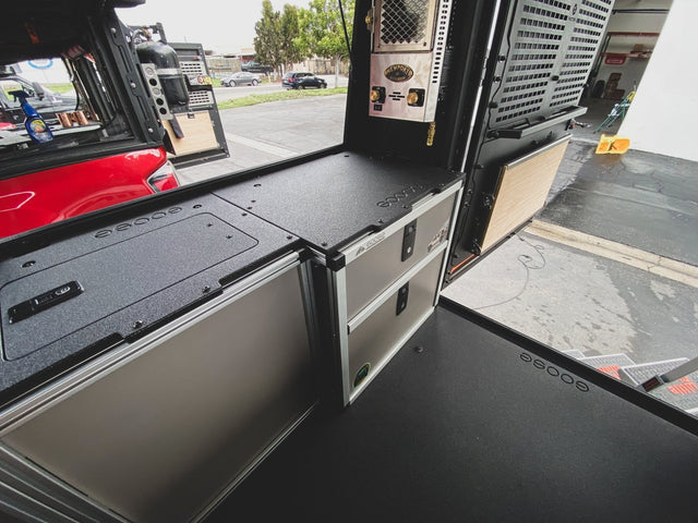 Goose Gear Alu-Cab Alu-Cabin Canopy Camper - Ram 2500 & 3500 2009-Present 4th & 5th Gen. - Rear Double Drawer Module