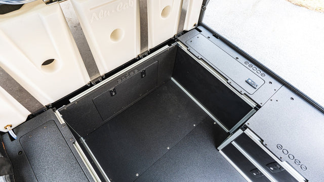 Goose Gear Alu-Cab Canopy Camper V2 - Chevy Colorado/GMC Canyon 2015-Present 2nd Gen. - Front Utility Module - 6' Bed