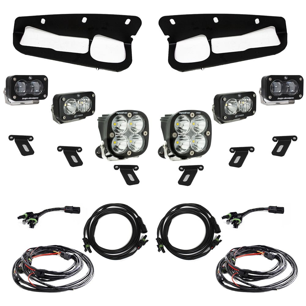 Ford Bronco S2 SAE “Pro” Fog Pocket Light Kit - Ford 2021-On Bronco; Steel Bumper - Blaze Off-Road