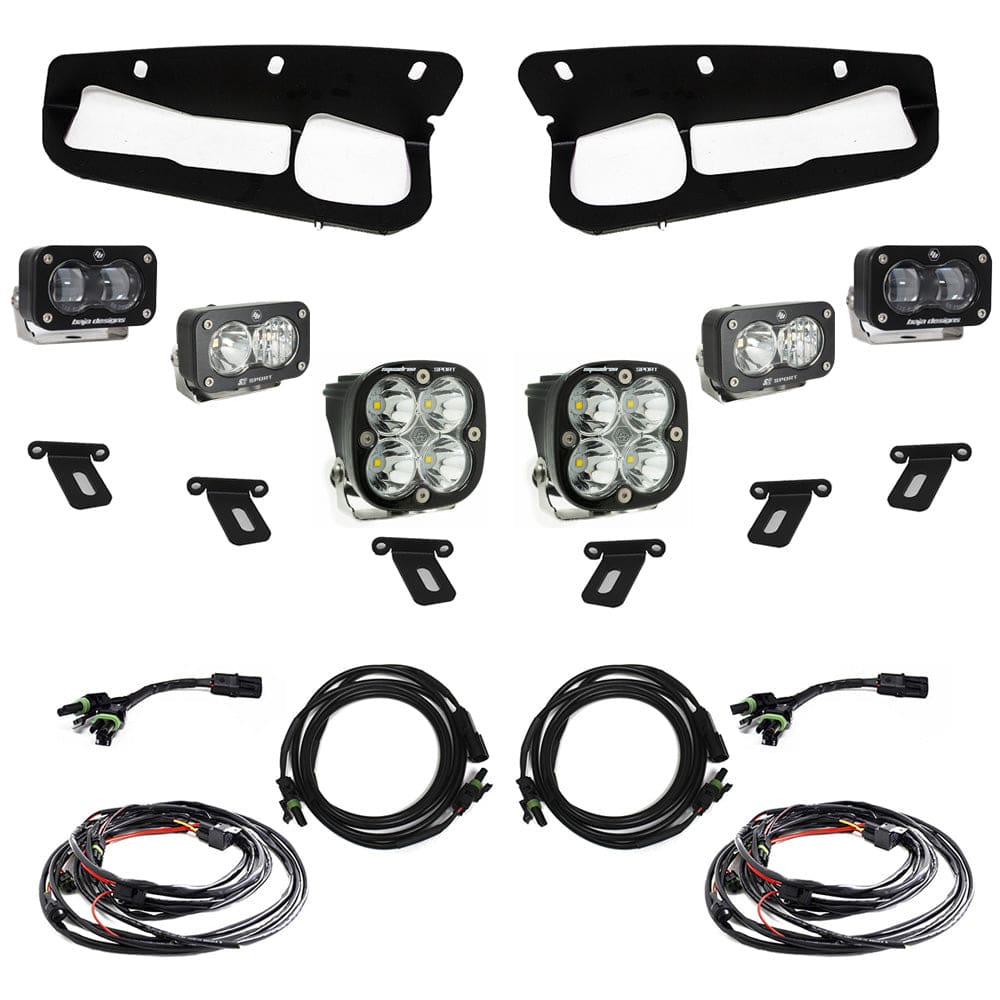 Ford S2 SAE “Sportsmen” Fog Pocket Light Kit - Ford 2021-On Bronco; Steel Bumper - Blaze Off-Road