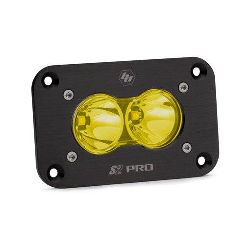 S2 Pro Black Flush Mount LED Auxiliary Light Pod - Universal - Blaze Off-Road