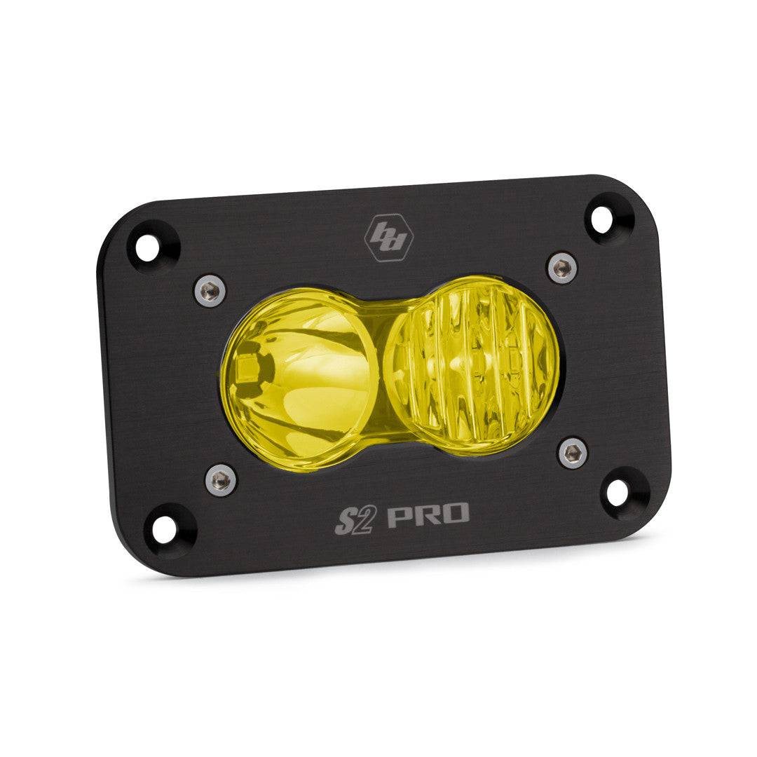 S2 Pro Black Flush Mount LED Auxiliary Light Pod - Universal - Blaze Off-Road