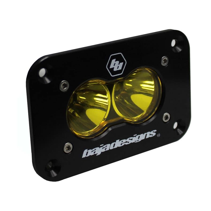 S2 Pro Black Flush Mount LED Auxiliary Light Pod - Universal - Blaze Off-Road