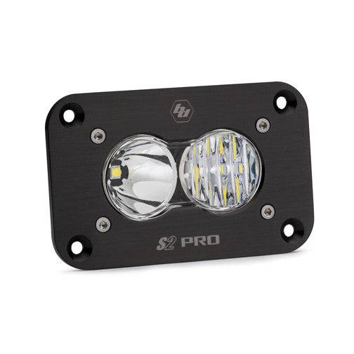 S2 Pro Black Flush Mount LED Auxiliary Light Pod - Universal - Blaze Off-Road