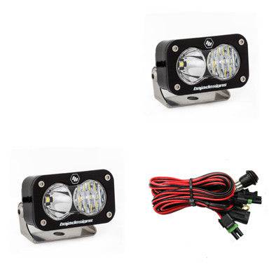 S2 Pro Black LED Auxiliary Light Pod Pair - Universal - Blaze Off-Road