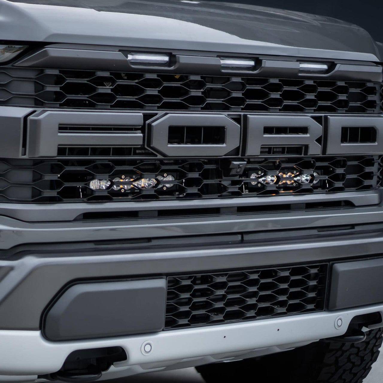 Ford S8 10 Inch Dual Behind Grille Light Bar Kit - Ford 2021-22 F-150 ...