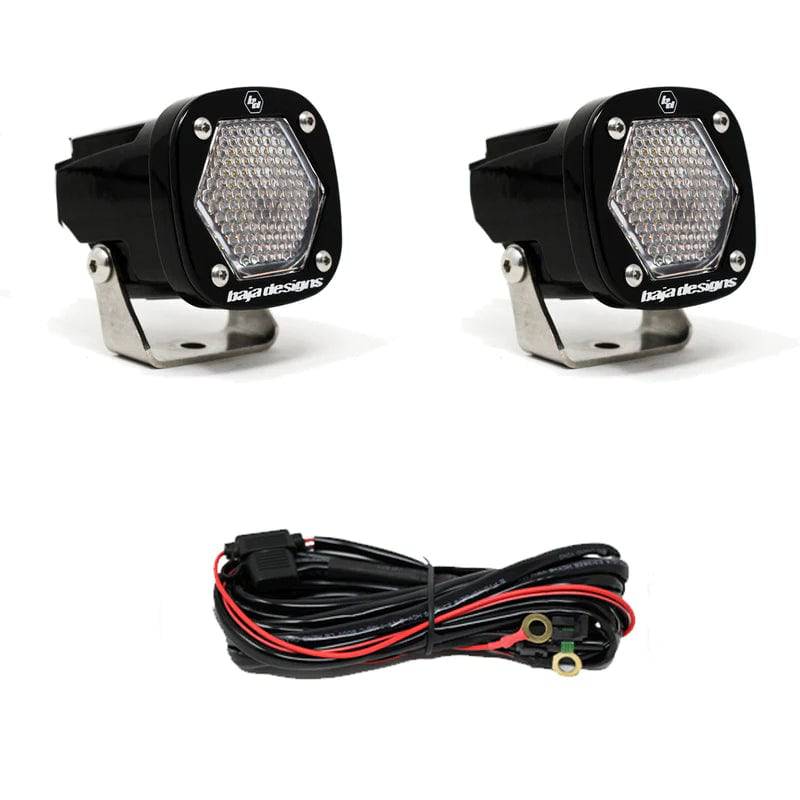 S1 Black LED Auxiliary Light Pod Pair - Universal - Blaze Off-Road