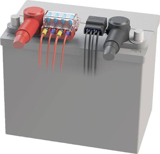 South Bend Components 60A Marine Battery Fuse & Terminal Block - Ignition Protected, IP66, M8 Stud, For Boats