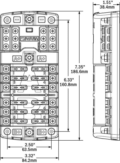 ST Blade Split Bus Fuse Block - Blaze Off-Road