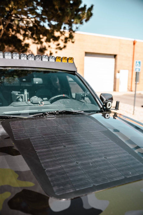 TOYOTA TACOMA 3RD GEN (2016-PRESENT) VSS SYSTEM™ - 85 WATT HOOD SOLAR PANEL - Blaze Off-Road