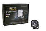 Stage Series 3" SAE White Max LED Pod (one) - Blaze Off-Road