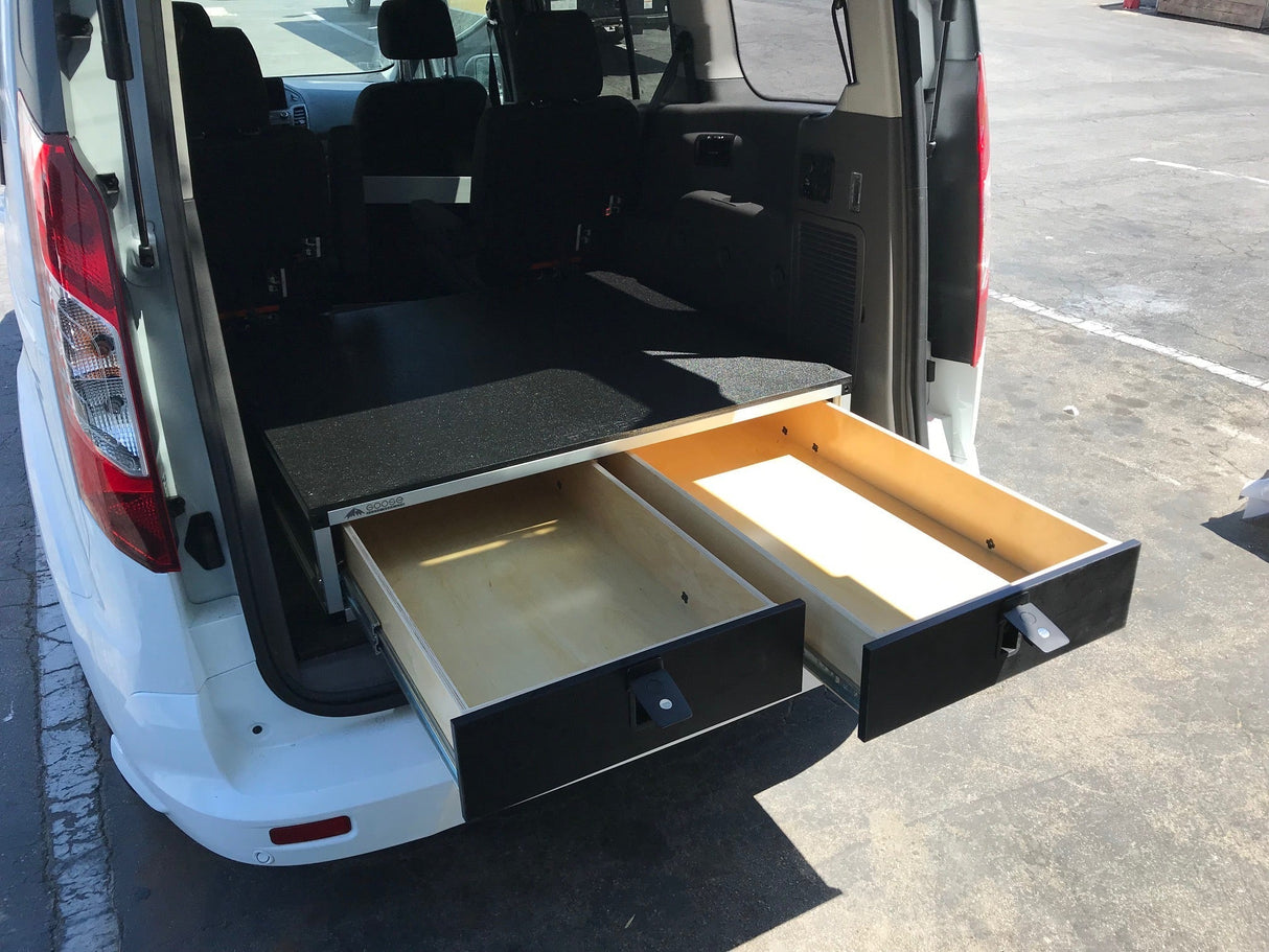 Goose Gear Ford Transit Connect 2014-Present 2nd Gen. - Side x Side Drawer Module - 43 3/8" Wide x 8" High x 40" Depth